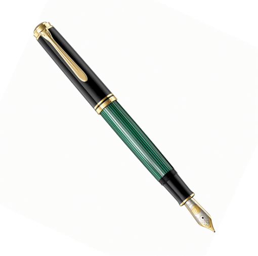 Pelikan M800 penna stilografica Souverän nero-verde - All Pens